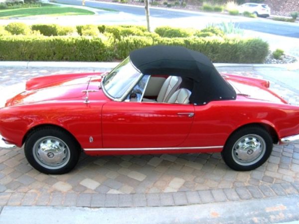 Alfa Romeo 1300 & 1600, Guilietta, Guilia, & Sprint soft top, produced in Haartz Stayfast Canvas and comes with plastic window - Image 2