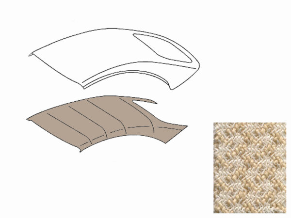 Mercedes E400/450/53 CABRIO (BS 238) headliner, produced in Brocade and comes with factory style retainers
