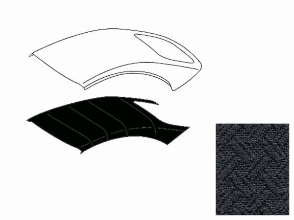 Mercedes E400/450/53 CABRIO (BS 238) headliner, produced in Brocade and comes with factory style retainers