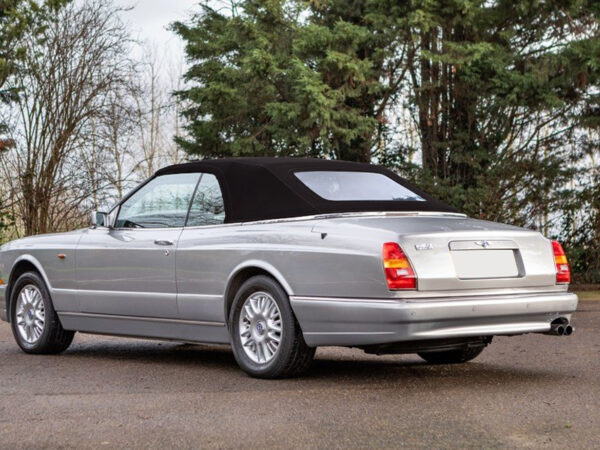 Bentley Azure soft top rear section, produced in German A5.3 Sonnenland® and comes with plastic window and wool/suede lining to match headliner