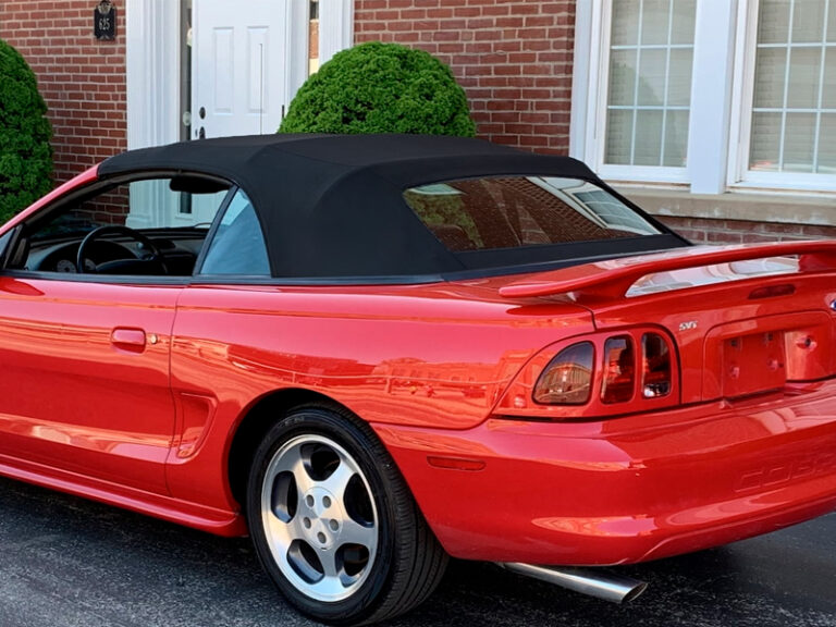 Ford Mustang combo 2 piece soft top, produced in Haartz Sailcloth and