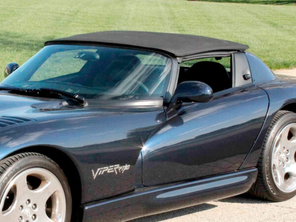 Dodge Viper soft top only (no window), produced in Haartz Stayfast Canvas and comes with cloth binding as original