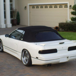 Nissan SILVA S13 (Japanese Import) soft top, produced in Haartz Stayfast Canvas and comes with plastic window