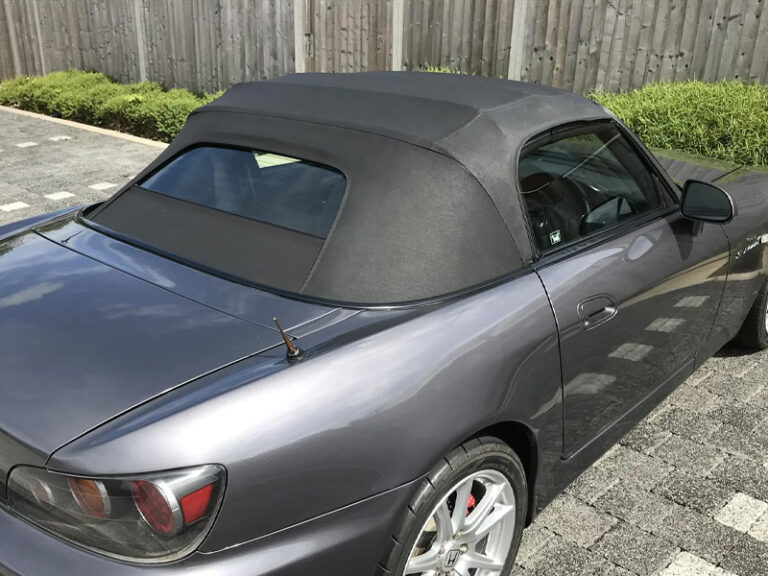 Honda S2000 (AP2) soft top, produced in Twill Vinyl and comes with
