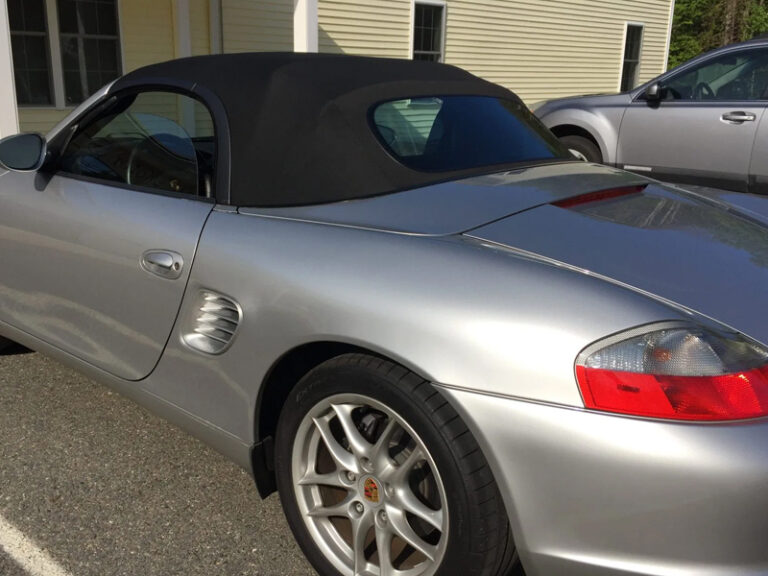 Porsche Boxster 986 soft top, produced in Haartz Twillfast RPC and