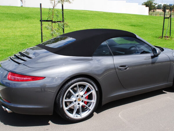 Porsche Carrera 911 991 soft top, produced in Haartz German A5 Sonnenland® and comes with glass window & demister